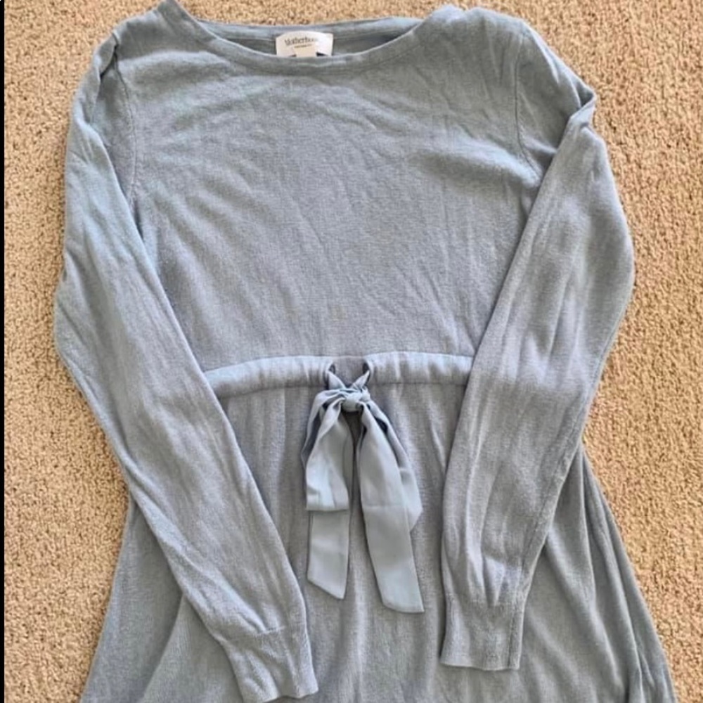 Blue Motherhood Maternity Sweater